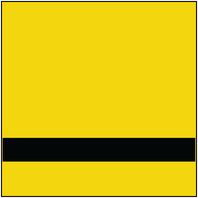 Yellow-Black Custom Nameplate - Yellow/Black